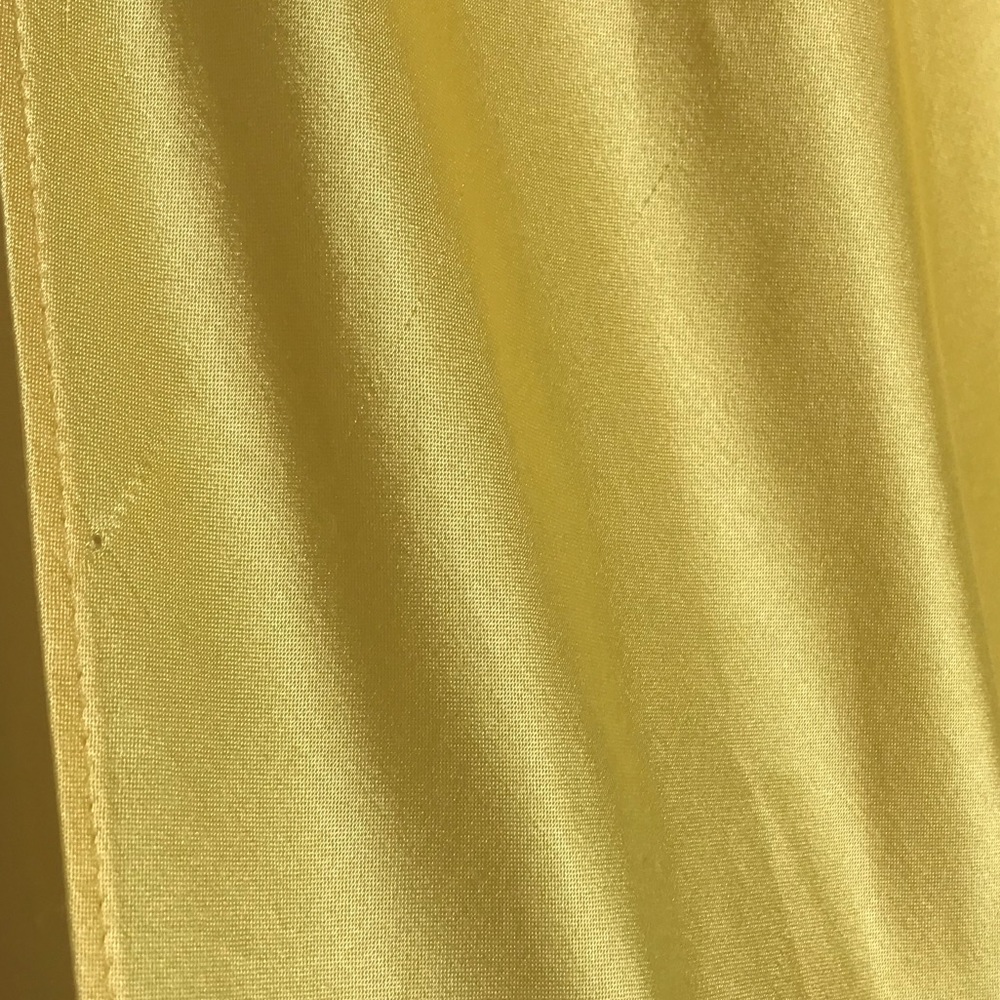 Topshop NWT Yellow Satin Slip on Dress Sz 6 - Picture 9 of 12